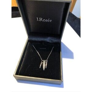 J Rosee Sterling silver necklace 16” New In Box